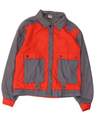 Puma Mens Bomber Jacket UK 40 Large Grey Colourblock Polyester BC28