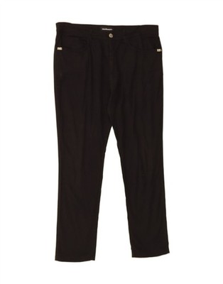 ROCCOBAROCCO Herren Slim Freizeit Hose IT 48 Medium W34 L28 Schwarz Baumwolle AC03