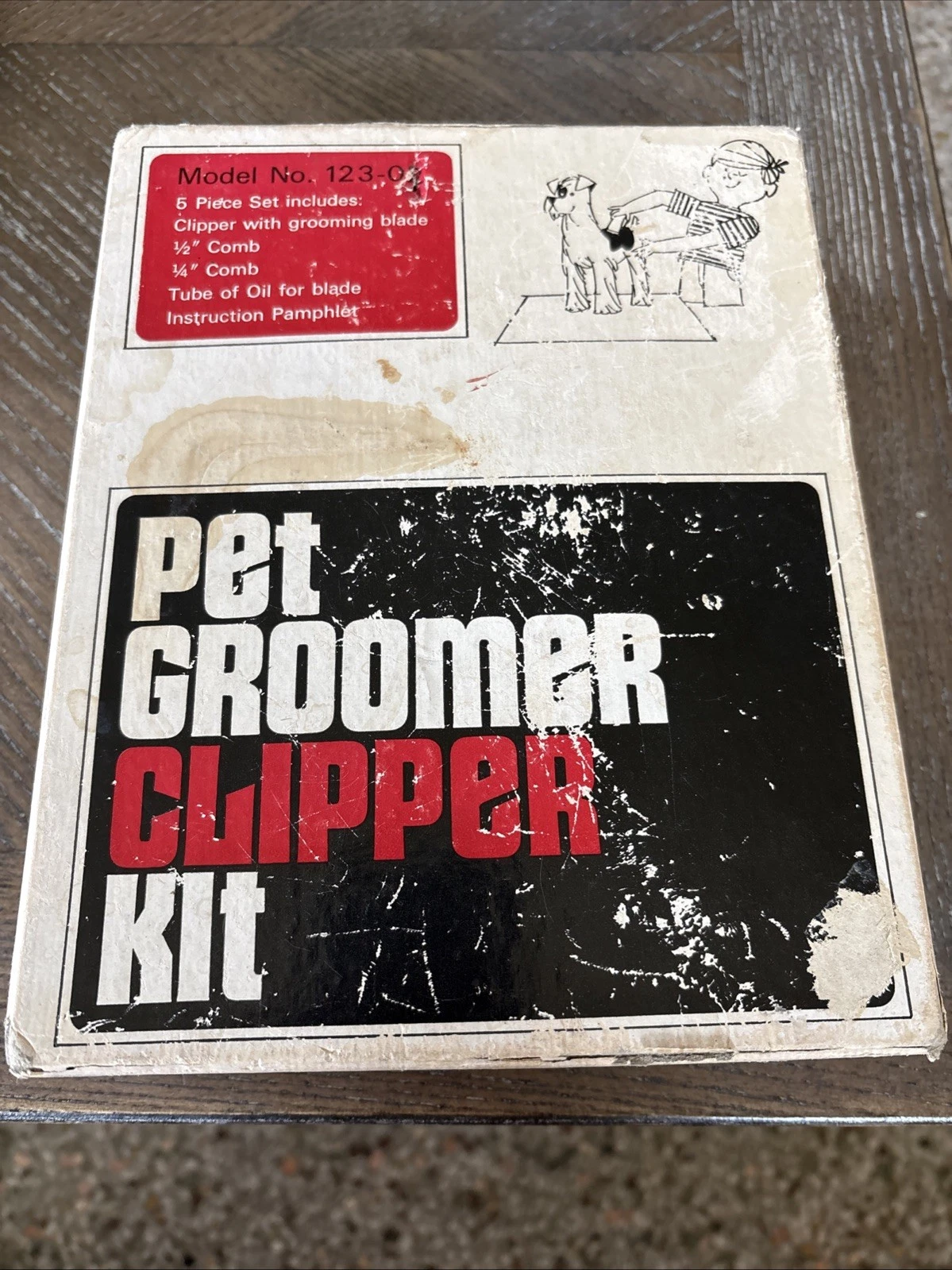 Vintage Oster Pet Groomer Clipper Kit Model No. 123-02 Complete With Accessories