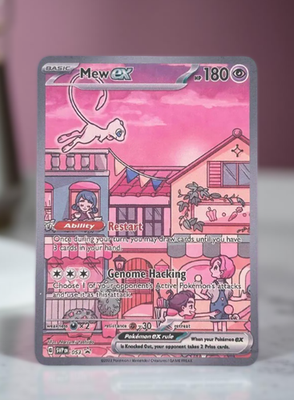 #ad Mew ex Gold Metal Pokemon Card Collectible Gift Display $8.65