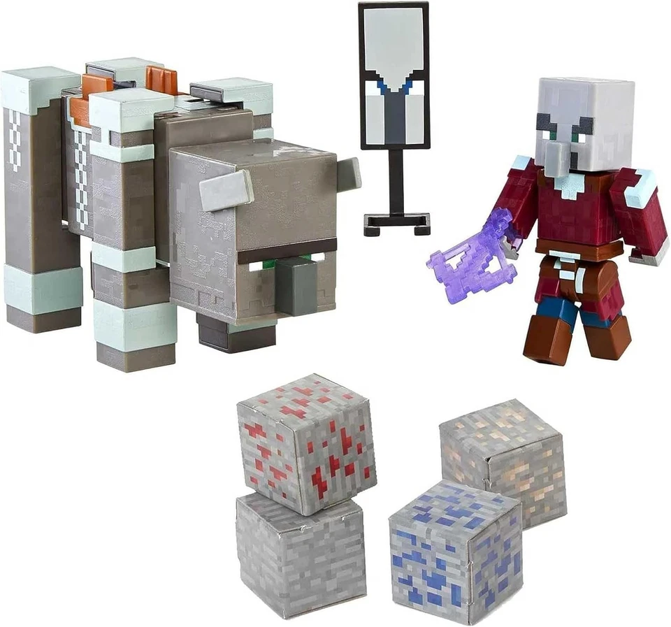Minecraft Ravager & Raid Captain Action Figures 2-Pack - Image 4 of 4