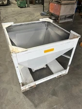Stainless steel tote Hopper 12" x 12 " opening