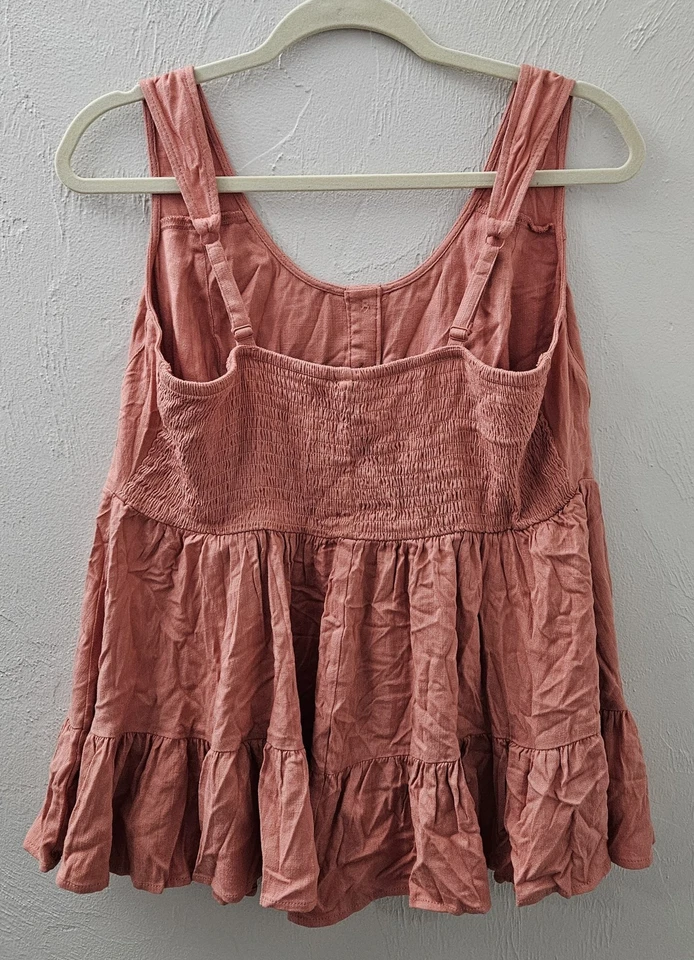 *NEW* w/tags Torrid Tank Top Women's Size 00 M/L Desert Sand Fit and Flare - Image 4 of 4