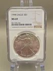 1998 $1 American Silver Eagle NGC MS69