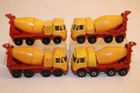 4 Vintage 1960's-1970's Matchbox Lesney Foden Concrete Construction Trucks #21