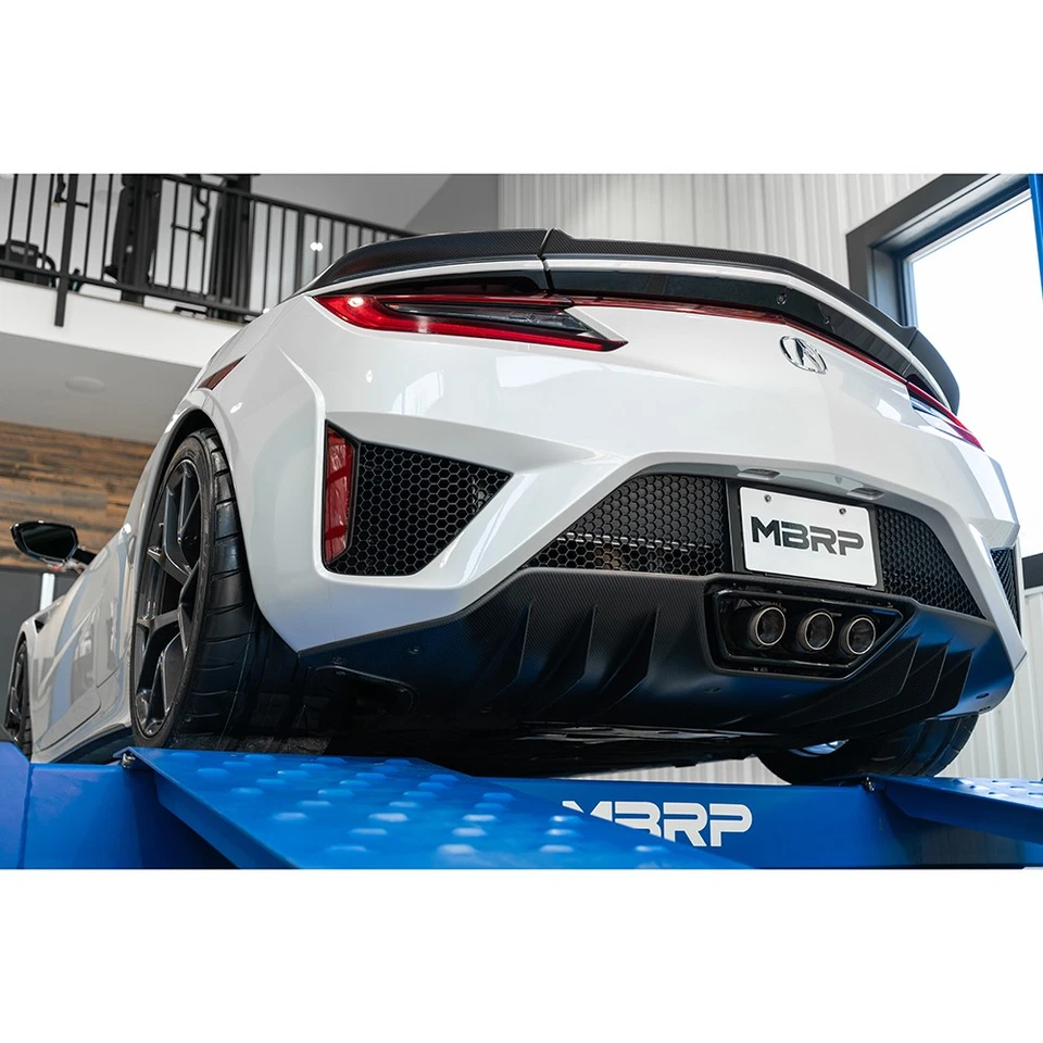 Escape trasero de gato de carbono inoxidable MBRP S49003CF para Acura NSX 2017-2022 3,5 L V6 Foto 3 de 4