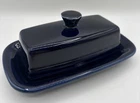 Vintage Fiestaware Cobalt Blue XL Covered Butter Dish HLC Homer Laughlin Retired
