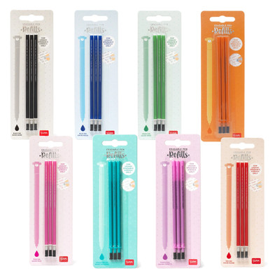 LEGAMI löschbare Gelschreiber Ersatzminen 3er Set für radierbare Stifte Erasable