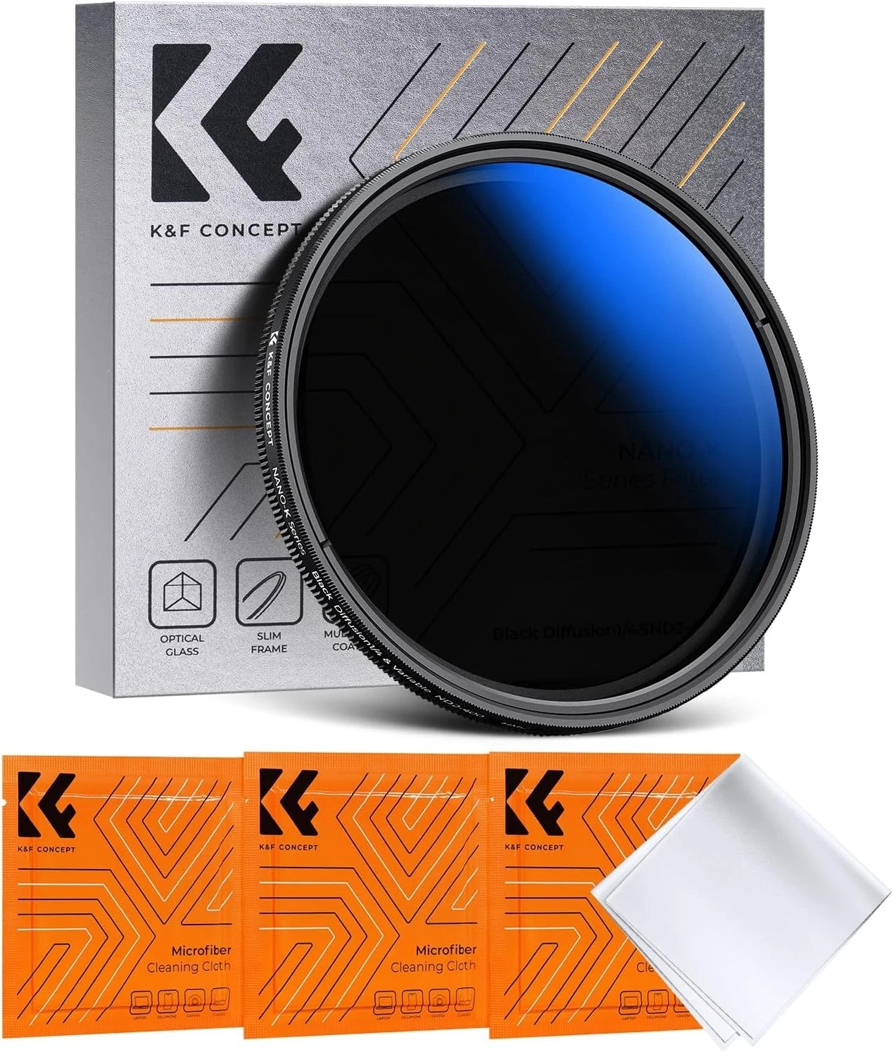 K & F CONCEPT NANO-K 77mm HMC BLACK DIFFUSION 1/4