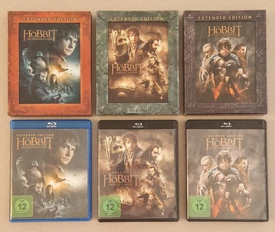 Der Hobbit - Teil: 1, 2, 3 - Extended Edition Blu Ray - Bild 1 von 2