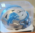 JAMESON WILLIAMS AUTOGRAPHED MIDI SPEED FLEX HELMET BECKETT HOLOGRAM LIONS