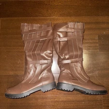 New size S  (8-9) Funtasma Zipper  Walker Hi Knee High Boots Adult Men