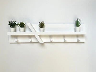 Appendiabiti da parete in legno Design Moderno Minimal Colore Personalizzabile