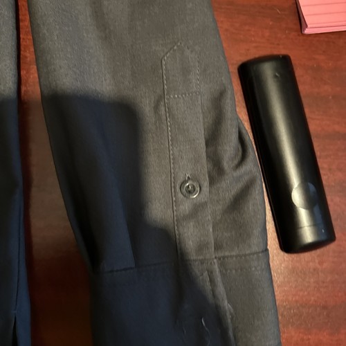 Stacy Adams Shirt Mens XL Long Sleeve Button Black 70% Polyester 30% Rayon - Picture 3 of 6