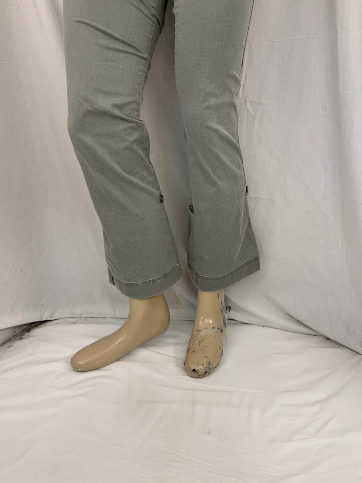 Pantalones The North Face 2 Gris Frente Plano Capri Algodón Bootcut YGI Y1-343 Foto 4 de 4