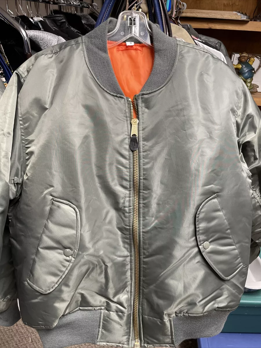 Rothco MA-1 Flight Bomber Jacket Military Jacket, Size S - Sage Green