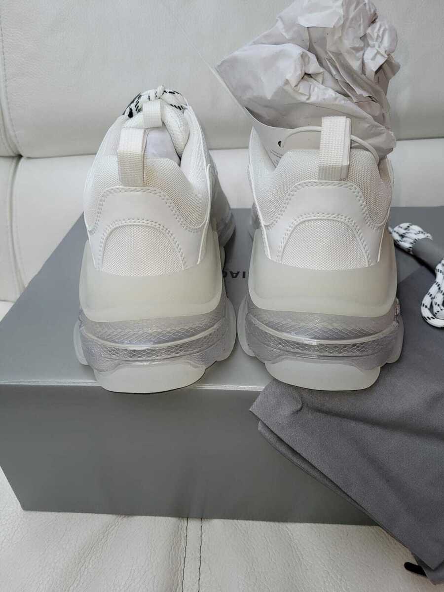 BALENCIAGA Triple S Men's White Clear Sole Sneakers New | eBay BALENCIAGA Triple S Men's White Clear Sole Sneakers New | eBay