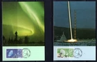 Sweden 1984 space maximum cards set (2) .