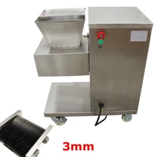 Floor Type 3mm Stainless Blade Cutting Machine Commercial Meat Slicer 800kg/h