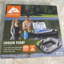 Brand New Ozark Trail Inflatable Cooler Float Holds 24-48 Quart Coolers