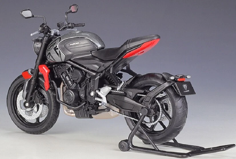 Welly 1:12 2021 Triumph Trident 660 Diecast Motorcycle Bike Model - Image 3 of 4