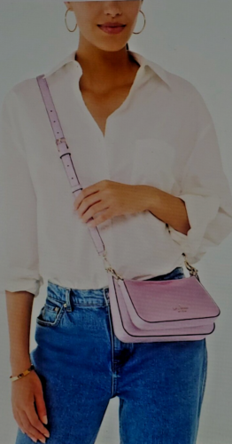 New Tag KATE SPADE Glitter Crossbody Duo Quartz Pink 3 Purses in 1 - Picture 2 of 11
