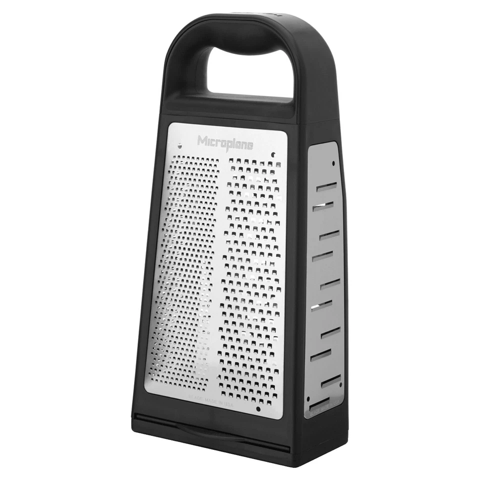 Microplane GOURMET Vierkantreibe Turmreibe Edelstahl Soft-Touch Schwarz L 27 cm - Bild 4 von 4