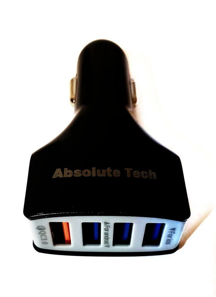 Cargador Coche 4 Puertos USB Rápido 3.0 Adaptador para iPhone Ipad Samsung Todos los Modelos Foto 3 de 4