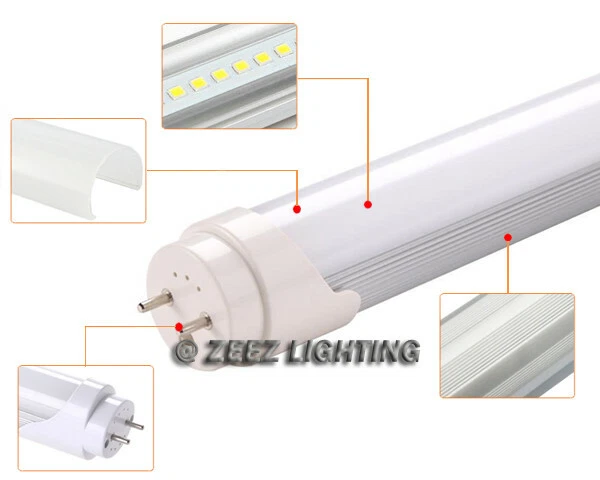 4X T8 2FT 9W Cool White LED Tube Light Bulb 2 Feet Replacement Fluorescent Lamp - Image 4 of 4