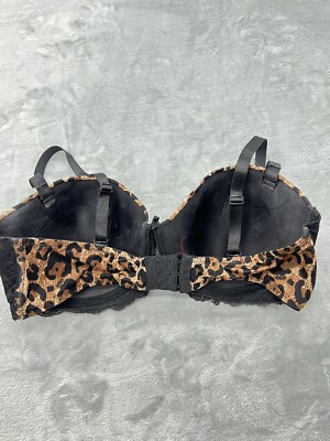 XOXO ~ Women's Gentle Lift Bra Leopard Print Padded Underwire 42D