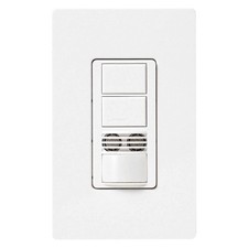 LUTRON MS-A202-WH Dual Technology Occ Snsr,Wall,White