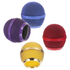 4Pcs Microphone Accessory Mesh Head Mount Replacment Grill Replacement