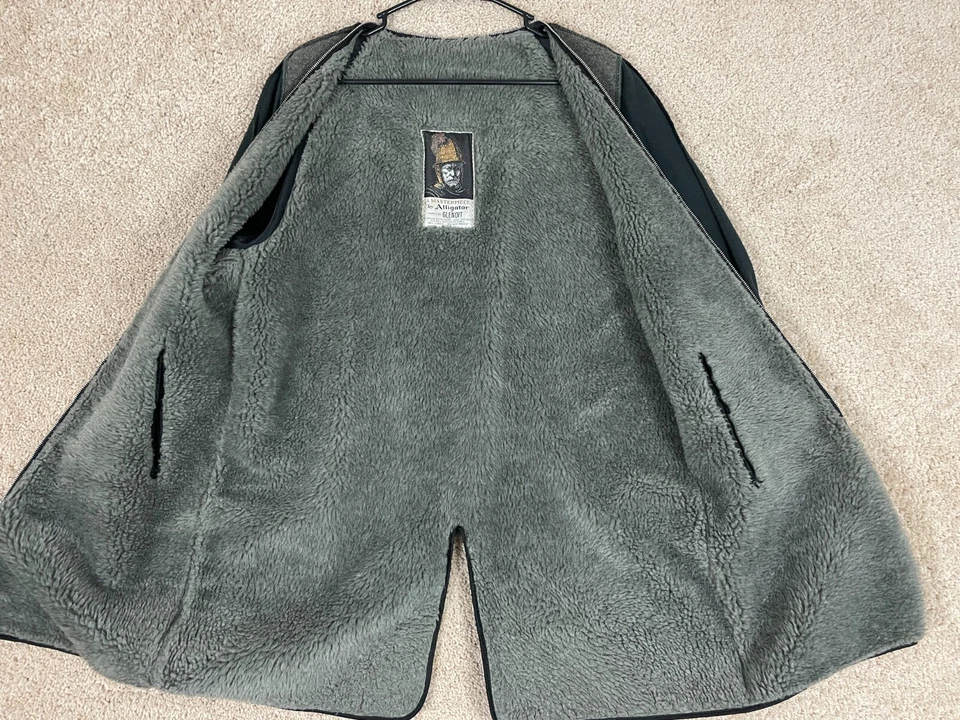 Vintage Alligator Glenoit Teddy Jacket Liner Mens Size 41 Pile Zip - Image 2 of 4
