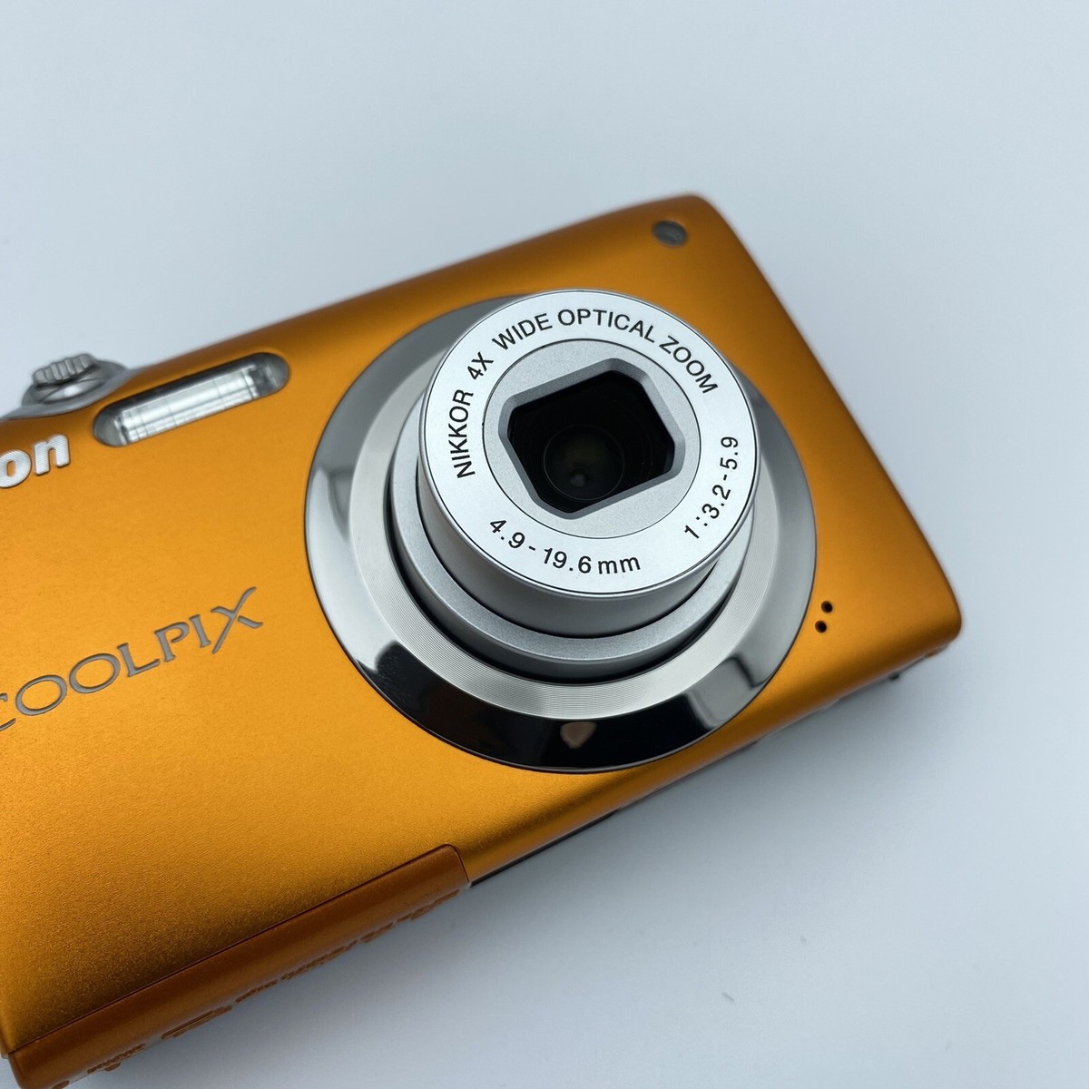 For Parts] NIKON Coolpix S3000 Orange Digital Camera 12.0MP