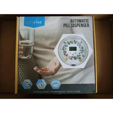 LiveFine 28-Day Automatic Pill Dispenser with LCD Display & Key Lock
