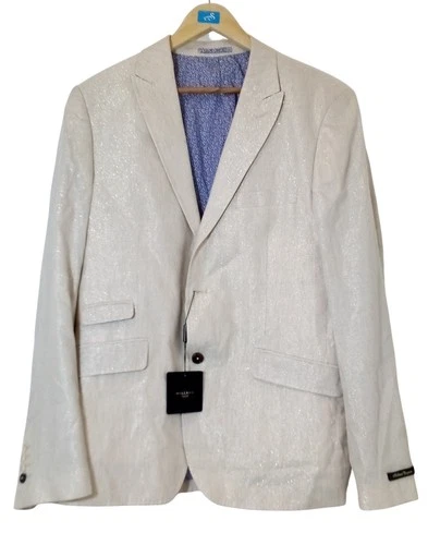 Holland Esquire Men's Blazer Gold Pockets Size UK 44 - NEW With Imperfections