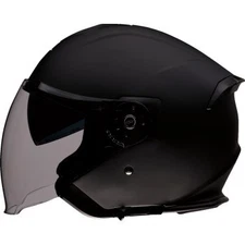 Z1R Road Maxx 2.0 Open Face 3/4 Helmet - Flat Black - Adult Size Small