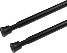 2Pcs Spring Tension Rod 11 to 17 Inch Adjustable Length for Kitchen Small Bas...