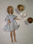Vtg.~  1958 Mattel Barbie Fashion Queen Doll w/ Wigs and Wig Holder/For Restore
