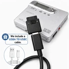 USBC charging and data sync adapter For Sony MD MZ-N10 MZ-NH1 NH3D DH10P
