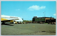Northeast Airlines Yellowbird At Presque Isle Municipal Airport Postcard