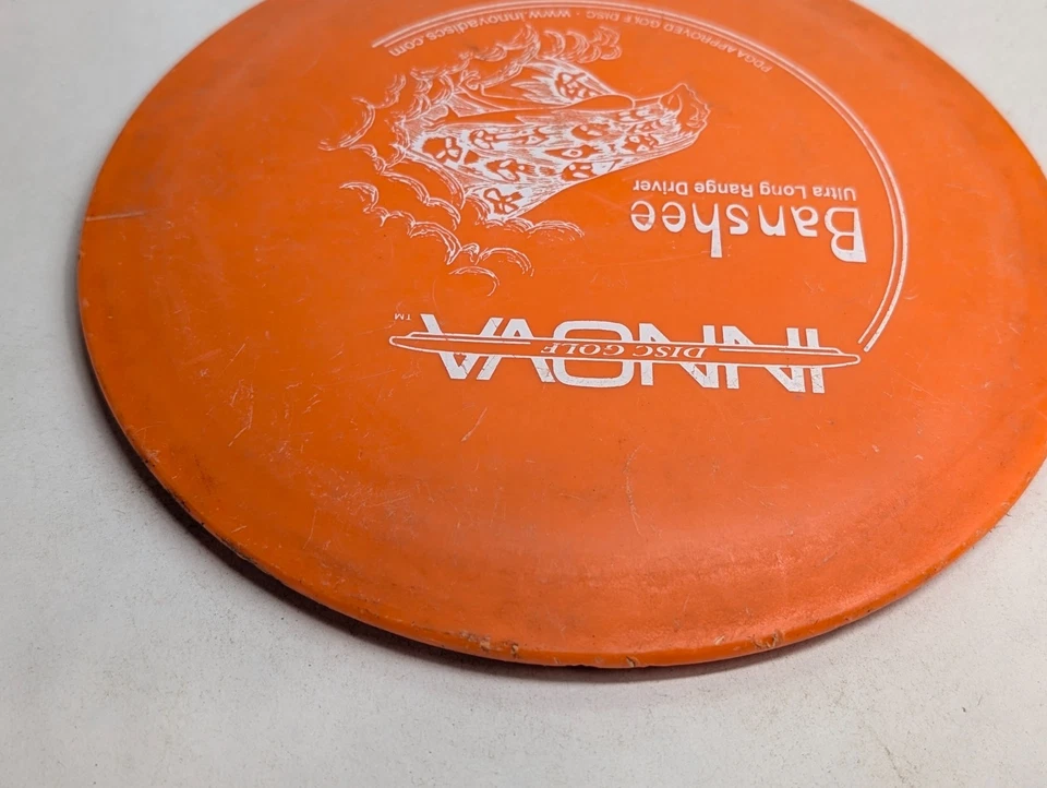 Innova DX Banshee Disc Golf Fairway Driver 147g Orange PFN Barstamp - Image 4 of 4