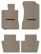 Lloyd Berber Front & Rear Mats for '71-74 Pontiac Ventura w/Red on Black Pontiac