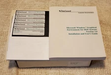 Mint 1990 Microsoft Windows 3.0 GUI For DOS (5 - 1.2m Disks, Data General Label)