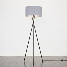 Tripod Floor Lamp Standard Reading Light For Living Room Lampshade LED Bulb