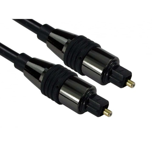 OPTICAL DIGITAL AUDIO Lead 1.5m TOSLink SPDIF Surround Sound Cable Black - Picture 3 of 12