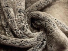 Super Luxury Faux Fur Fabric Material PLUSH DIRE WOLF