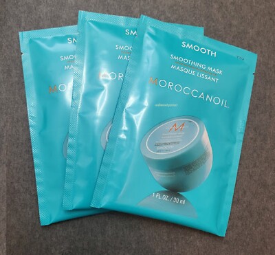 Moroccanoil  SMOOTHING MASK~ 1 oz/30ml each ** 3 packs **