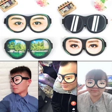 Noon break Creative Sleep Masks Funny Open eyes 3D Three-dimensional Eye masks