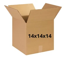 14" x 14" x 14" CARDBOARD BOX - 200 lb -  SINGLE BOX